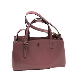 Tory Burch Emerson patent mini pink ginger